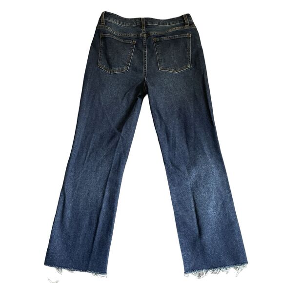 Harper Heritage Jeans Women's Size 30 High Rise Straight Raw Hem Stretch Cropped - Picture 3 of 11